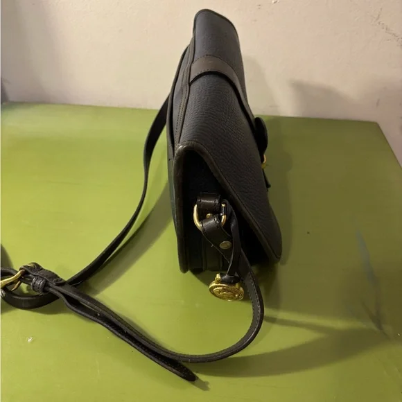Vintage Dooney & Burke Black Leather Shoulder Bag - Picture 4 of 8
